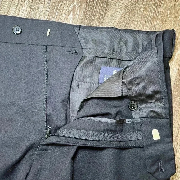 Mens Stafford Black Dress Pants - 34x32 - Picture 5 of 7